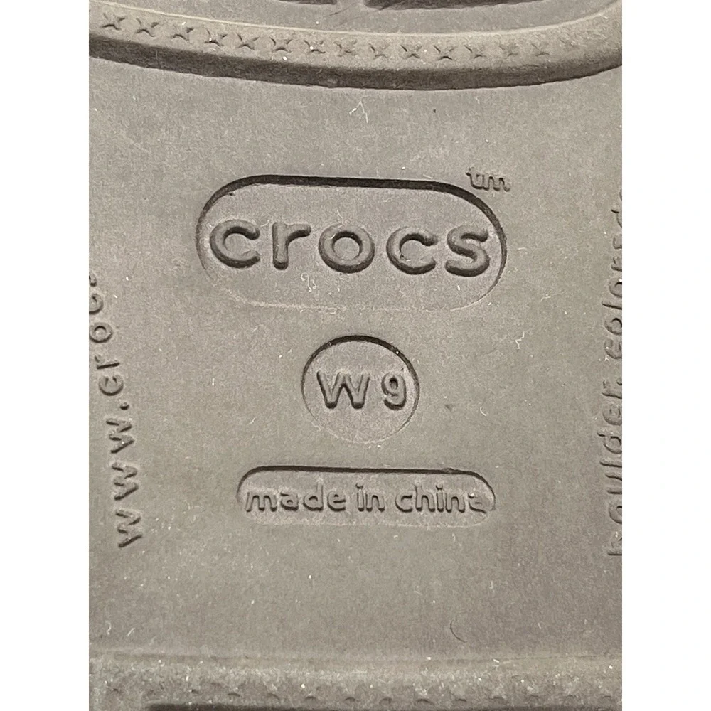 Crocs Patricia Women Sz 9 Espresso Brown Wedge Strappy Comfort Sandals